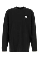 Camiseta de algodón negro kenzo