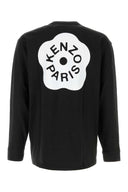 Camiseta de algodón negro kenzo