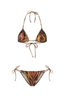 Jean Paul Gaultier Printed Stretch Nylon Bikini