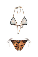 Jean Paul Gaultier Printed Stretch Nylon Bikini