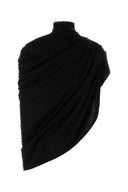 Jean Paul Gaultier Black Stretch Crepe Top