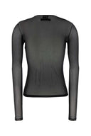 Jean Paul Gaultier Black Tulle The Sequin Top