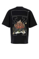 Off White Black Cotton T Shirt