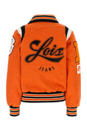 Lois Orange Denim Nomad Bomber Jacket