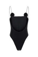 Oseree Black Nylon Blend Swimsuit