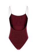 Oseree Burgundy Nylon Blend Swimsuit