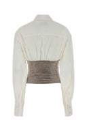 Giuseppe Di Morabito Chemise en popeline blanche