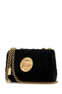 Chloe Black Velvet Small Chloã© Heritage Shoulder Bag