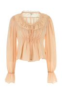 Chloe Lys Rosa Crepe Bluse