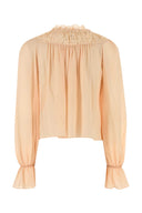 Chloe Lys Rosa Crepe Bluse