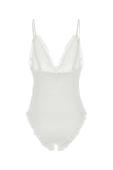 Chloe White Stretch Nylon Badedrakt