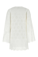 Chloe White Broderie Anglaise minikjole