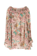 Chloe printet crepe mini kjole
