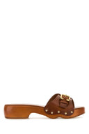 Chloe Caramel skinn Jeanette tresko