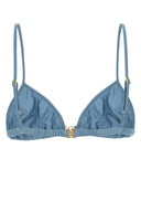 Chloe Cerulean Blue Stretch Nylon Bikini Top