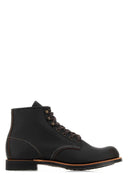 Red Wing Black Leather Ankel Boots