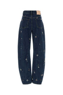 Self Portrait Denim Wide Leg Jeans