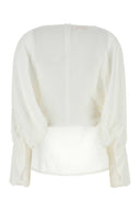Lois White Viscose Blend Brisa Blouse