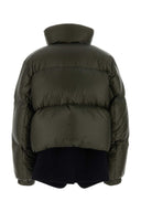 Sacai Olive Green Nylon Down Jacket