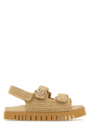 Gucci Beige Häkelsandalen