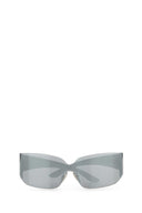 Balenciaga Grey Nylon Mono Square Sunglasses