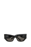 Balenciaga Black Acetate firma Occhiali da sole a farfalla