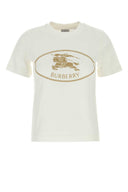 Camiseta de algodón blanca de Burberry