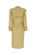 Burberry Sage Green Gabardine Trench Coat