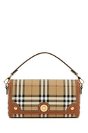 Burberry Printed Canvas And Leather Note Handbag
