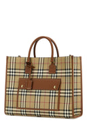 Burberry Bolso shopping mediano Freya de lona estampada