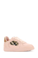 Burberry Pink Leather Terrace Sneakers