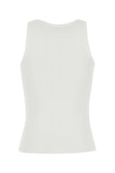 Balenciaga White Viscose Blend Tank Top