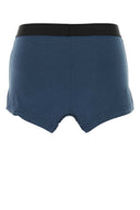 Balenciaga Blue Stretch Cotton Mini Skirt