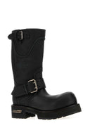 Balenciaga Black Leather Venom Boots