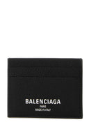 Balenciaga Black Leather Card Holder