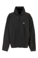 Balenciaga Chaqueta De Mezcla De Lino Pizarra