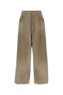 Balenciaga Pantalón Bicolor De Algodón Y Poliéster