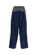 Balenciaga Pantalón Bicolor De Algodón Y Poliéster