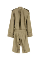 Balenciaga Sage Green Gabardine Trench Coat