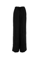 Pantalón de pijama de cupro negro Balenciaga