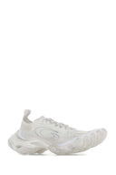 Balenciaga White Fabric Anatomic Sneakers