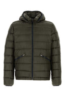 Herno Olive Green Nylon Down Jacket