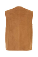 Umit Benan Camel Shearling Weste