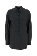 Khaite Grey Wool Blend Auryn-skjorte