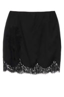 Dolce & Gabbana Black Satin Mini Skirt
