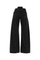 Maison Margiela Black Denim Wide Leg Jeans