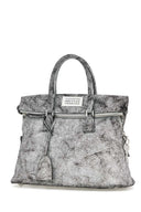 Maison Margiela Two Tone Leather Medium 5 Ac Loved To Death Handbag