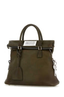Maison Margiela Olive Green Leather Mini 5 Ac Handbag