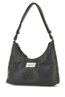 Maison Margiela Dark Grey Nappa Leather Small Glam Slam Hobo Shoulder Bag