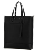 Maison Margiela Black Leather Vertical Shopping Bag